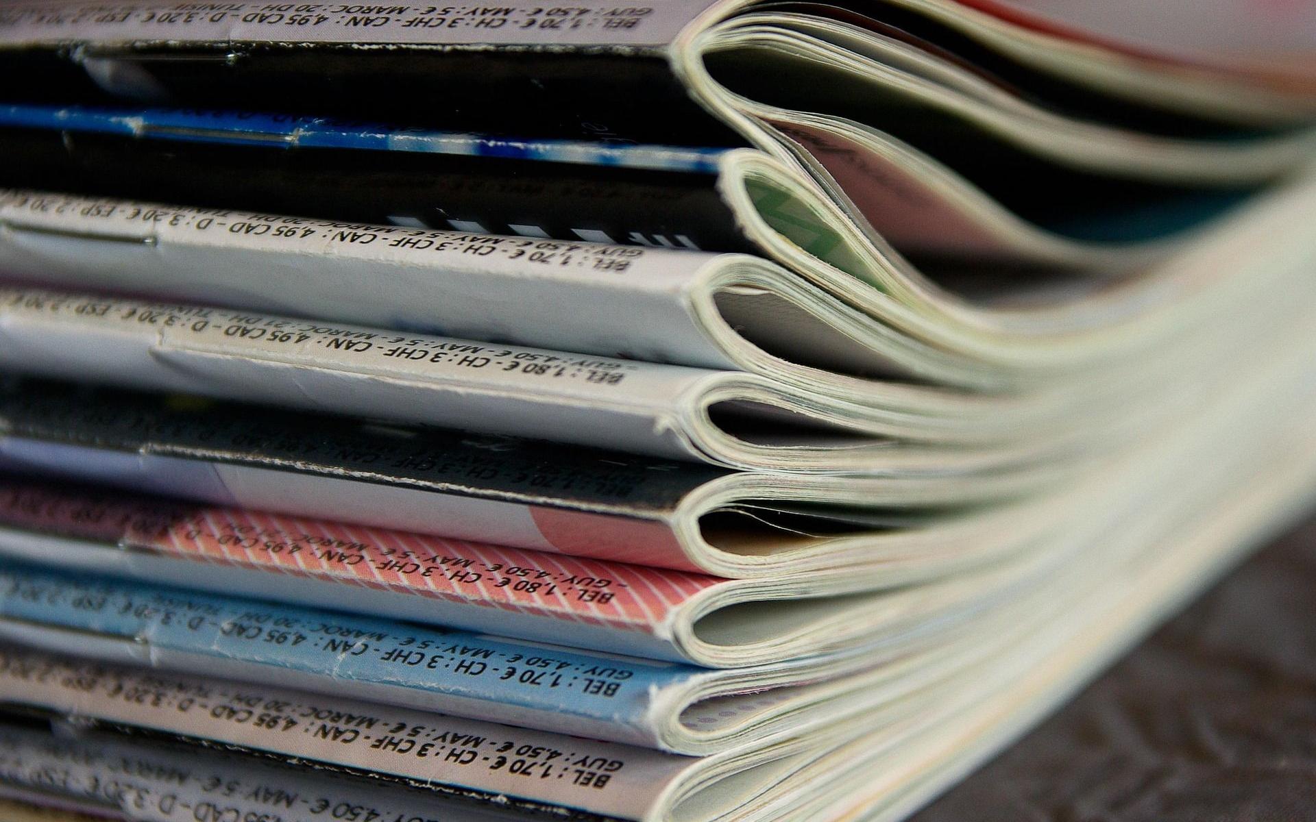 Stapel Zeitschriften