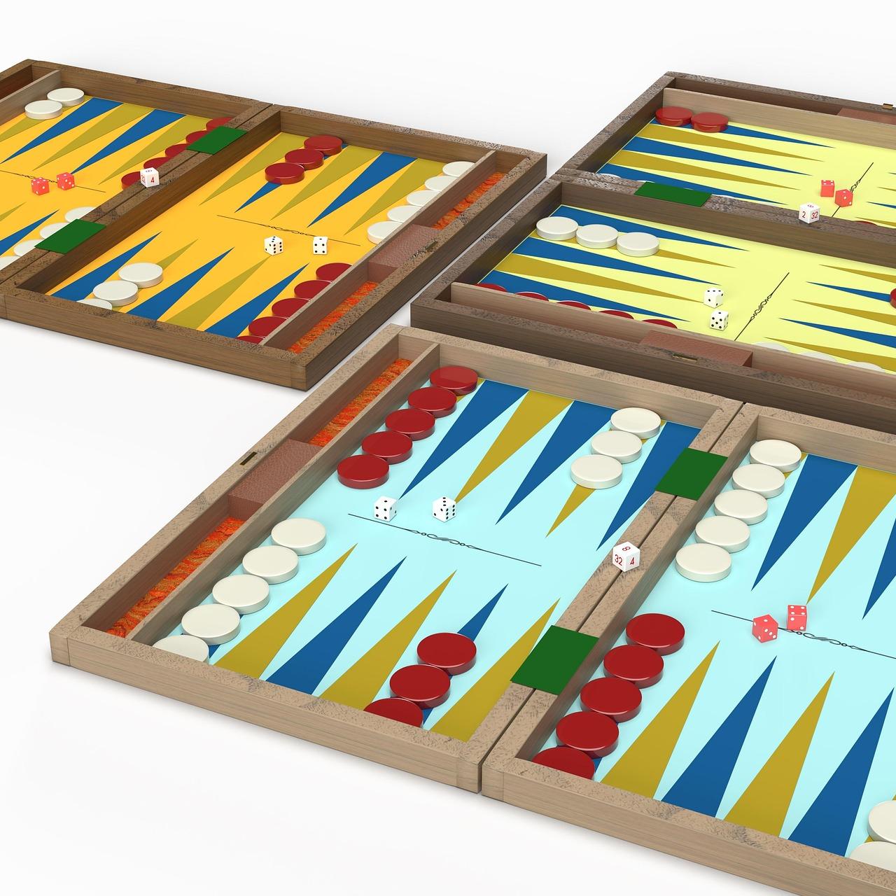 3 Backgammon Spielbretter